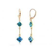 Blue Topaz Sevilla Drop Earrings in 9ct Gold