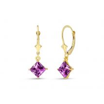Pink Topaz Clarice Drop Earrings in 9ct Gold