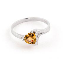 Citrine Devotion Ring 0.95ct in Sterling Silver