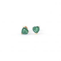 Emerald Eloise Classic Stud Earrings in 9ct Gold