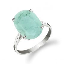 Emerald Valiant Ring 6.5ct in Sterling Silver