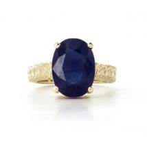 Oval Cut Sapphire Ring 8.5ct in 18ct Gold