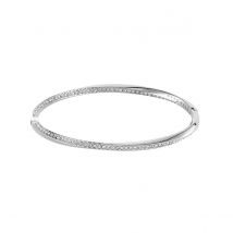 BOSS Women's Signature Bangle in Stainless Steel
