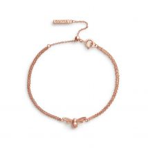 Olivia Burton Women's Lucky Bee Chain Bracelet in Rose Gold Plated Stainless Steel