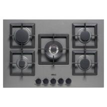Piani cottura da incasso elleci Plano 75 TCC 5 fuochi Metaltek 73 Grigio Titanium PMSP75173CS