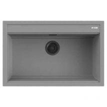 Lavello Quareco incasso 1 vasca 79×51 Prime 80 Granito Grigio QLP080GR