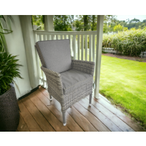 Back Cushion for Cambridge stackable Chair in Grey - Cambridge - Rattan Direct