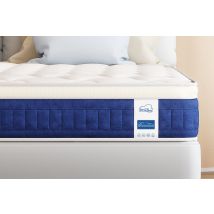 Gel Memory Foam Mattress 25CM Pocket Sprung Hybrid Mattress with Breathable Soft Fabric, Medium Firm, Small Double (120x190x25cm)