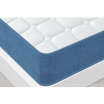 Cooling Gel Memory Foam Mattress 20CM Double-Layer Medium Firm Mattress Pressure Relief with Breathable Fabric Single (90 x 190 x 20cm)