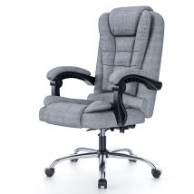 Ergonomic Executive Office Chair Fabric Computer Desk Chair with Reclining for Home Office Working Grey