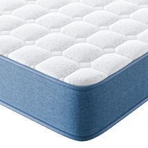 Hybrid Mattress Memory Foam Pocket Sprung Mattress with 7-Zone Orthopaedic, Small Double (120x190x20.5cm)