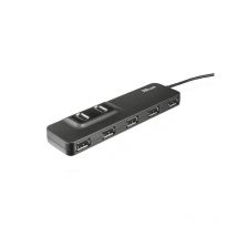 Trust Oila 7-Poorts USB 2.0 Hub  - Zwart