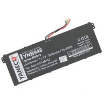 Yanec Laptop Akku 3000 mAh fr AC14B18J, AC14B13J