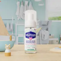 Mousse Mains Désinfectante 50 Ml - Désinfecte en douceur - Peaux sensibles - Efficace contre bactéries et virus - Milton