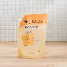 Eco-recharge Gel Douche Fleur De Tiaré 750ml - Nettoie, hydrate et protège - Tous types de peaux - 96% d'ingrédients naturels - Rivadouce