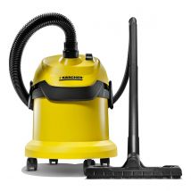 Karcher 16297630 WD2 Wet and Dry 1000W Vacuum Cleaner - Yellow