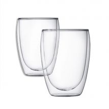 Bodum Double-Walled Pavina Glass Mug - Pair