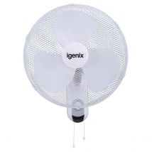 Igenix DF1656 16-Inch Wall Mounted Fan - White
