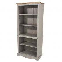 Core Products Halea Tall Pine Bookcase - Grey