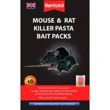 Rentokil Pasta Bait Mouse & Rat Killer - 10 pack