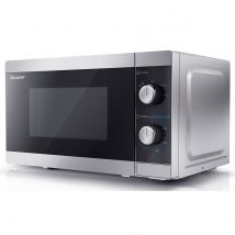 Sharp YC-MS01U-S 800W 20L Solo Microwave - Silver