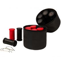 Nicky Clarke NHS005 Classic Compact Rollers - Black/Red
