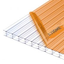 Axiome Clear 16mm Multiwall Polycarbonate Roofing Sheet - 690 x 3500mm