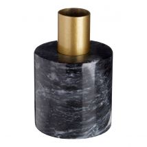 Premier Housewares Lamonte Candle Holder - Black Marble