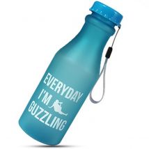 Aquarius Sportz Water Bottle "Everyday I'm Guzzling" - Blue