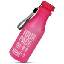 Aquarius Sportz Water Bottle "Your Pace or Mine" - Pink