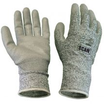Scan Grey PU Coated Cut 5 Gloves Size 10 Extra Large