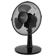 Black & Decker 9 Inch Desk Fan with Long Life Motor - Black