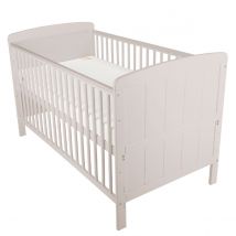 Juliet Cot Bed with CuddleCo Lullaby Foam Mattress Dove Grey