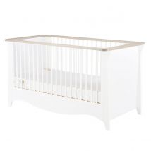 Cuddleco Clara Cot Bed White and Driftwood Ash
