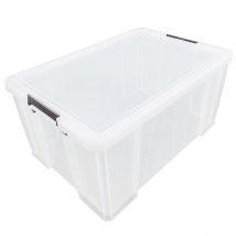 Whitefurze Allstore 70L Storage Box with Lid