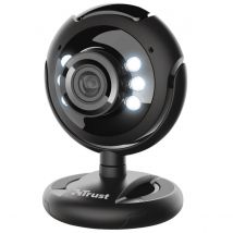 Trust SpotLight Pro Webcam with LED Lights - Black