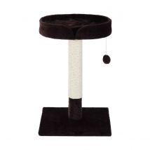 PawHut Cat Tree with Elevated Bed - Brown