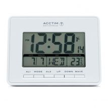 Acctim Infinity Lcd Alarm Clock - White