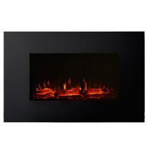 Focal Point Fires 1.5kW Charmouth Electric Wall Fire - Black
