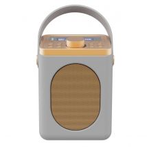 Majority Little Shelford Portable Bluetooth DAB Radio - Rose Gold/Grey