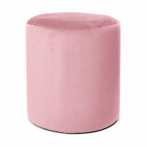 Serene Living Victoria Plush Velvet Round Foot Stool Pouffe Pink