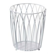 Showerdrape Vista Waste Paper Basket - White