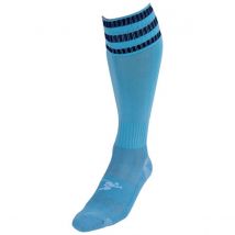 Precision 3 Stripe Pro Football Socks Adult (sky/Navy, 7-11)