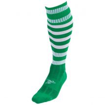 Precision Hooped Pro Football Socks Adult (green/White, 7-11)
