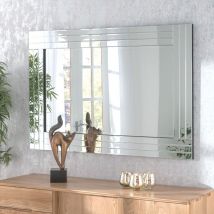 Yearn Mirrors Yearn Triple Bevelled Edge Wall Mirror 120 X 80Cms