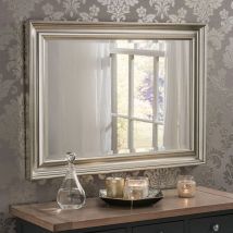 Yearn Mirrors Yearn Scooped Framed Wall Mirror Champagne 68.6 x 93.9Cms