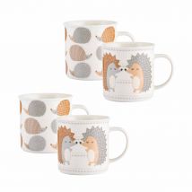 Price & Kensington Set Of 4 Hedgehogs Fine China Mugs