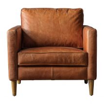 Crossland Grove Narbonne Armchair Vintage Brown Leather