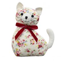 Paoletti Florence Floral Cat Doorstop Polyester Cotton Multi