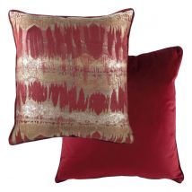 Evans Lichfield Inca Polyester Filled Cushion Polyester Burgundy